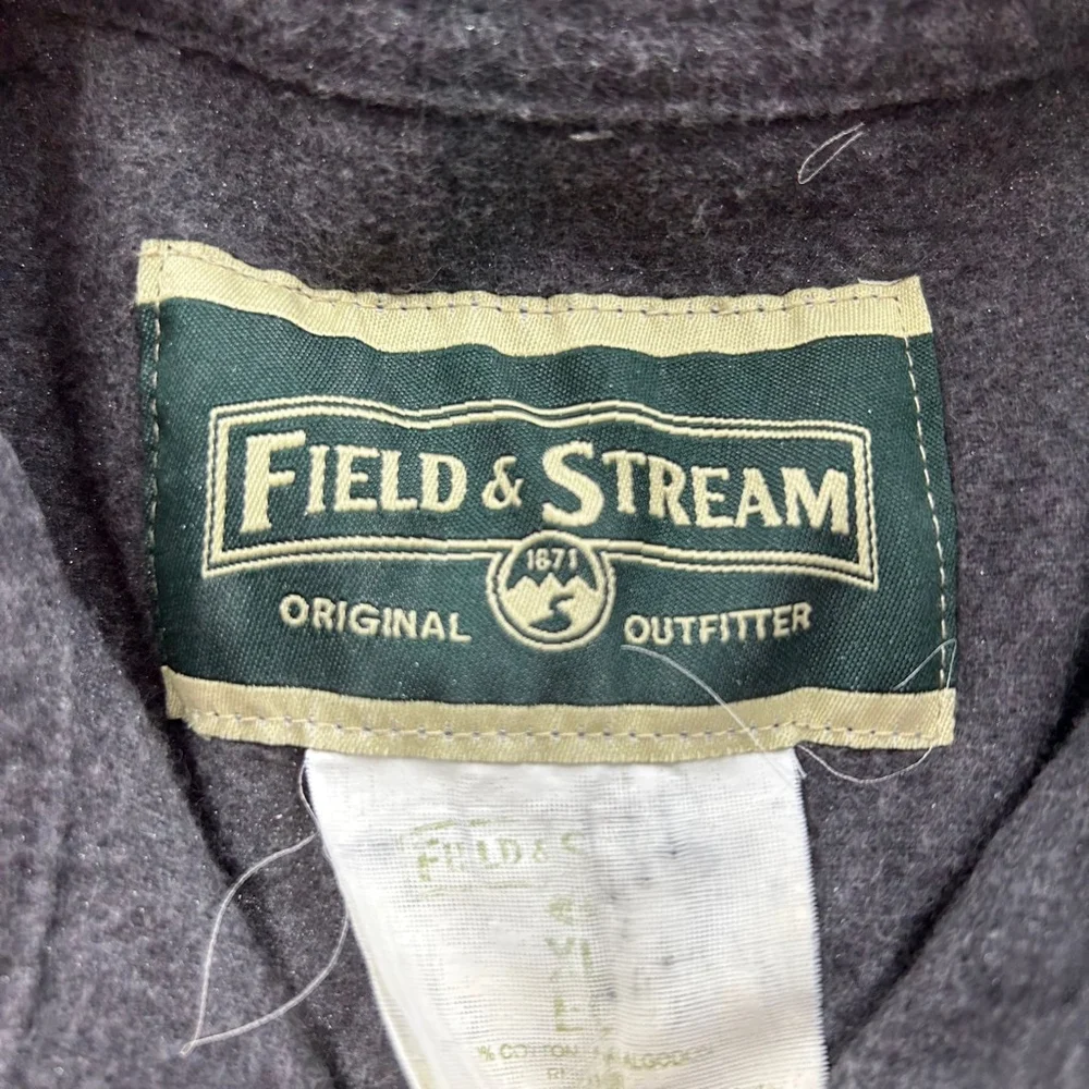 Field and Stream Button Up Shirt Men XL Gray Long Sleeve - Picture 9 of 12